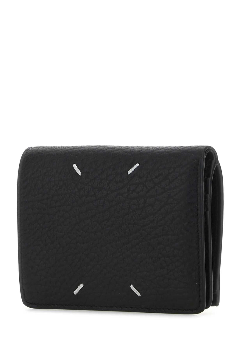 Maison Margiela Leather Wallet — Black Exterior