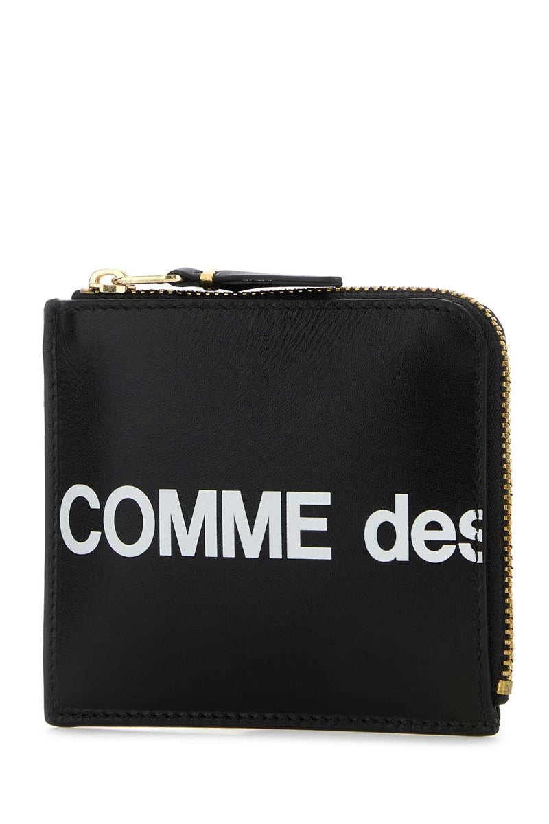 Comme Des Garçons Logo Wallet — Black
