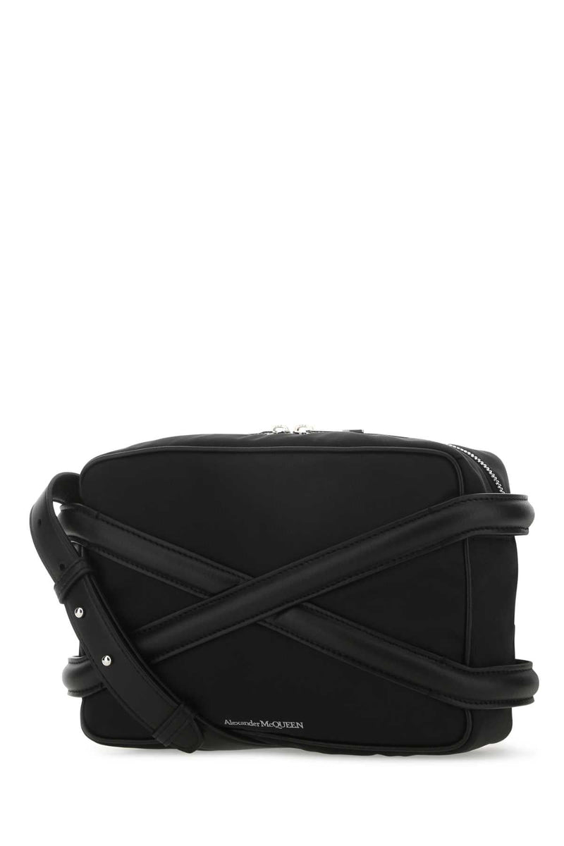 Alexander Mcqueen Harness Crossbody Bag — Black