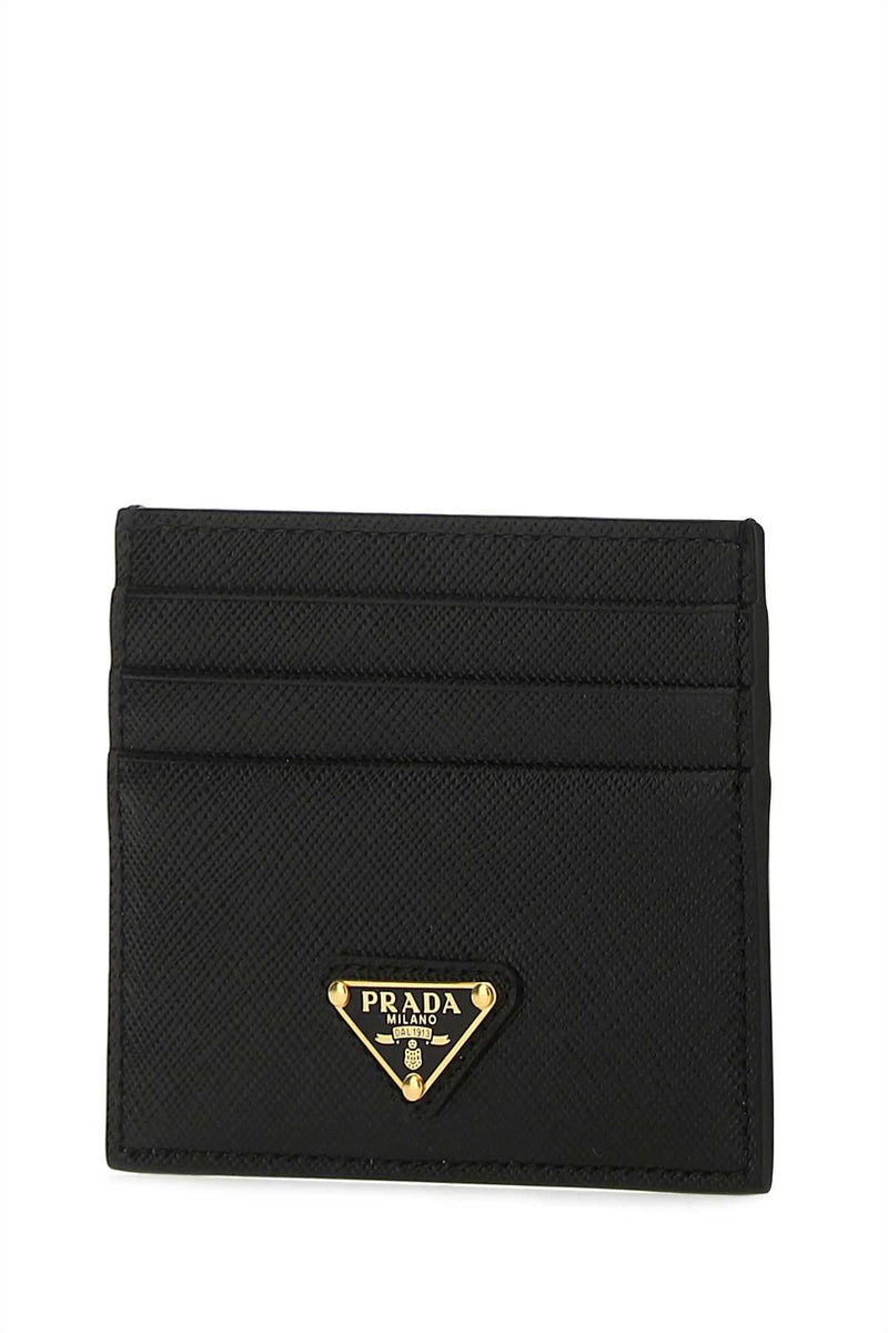 Prada Saffiano Leather Card Case — Black Vitello Cases