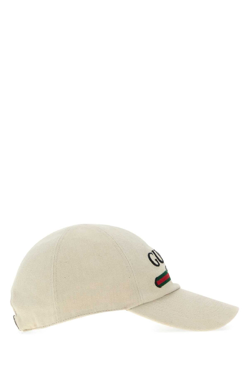 Gucci Hat Baseball Cap — Beige Cotton Caps