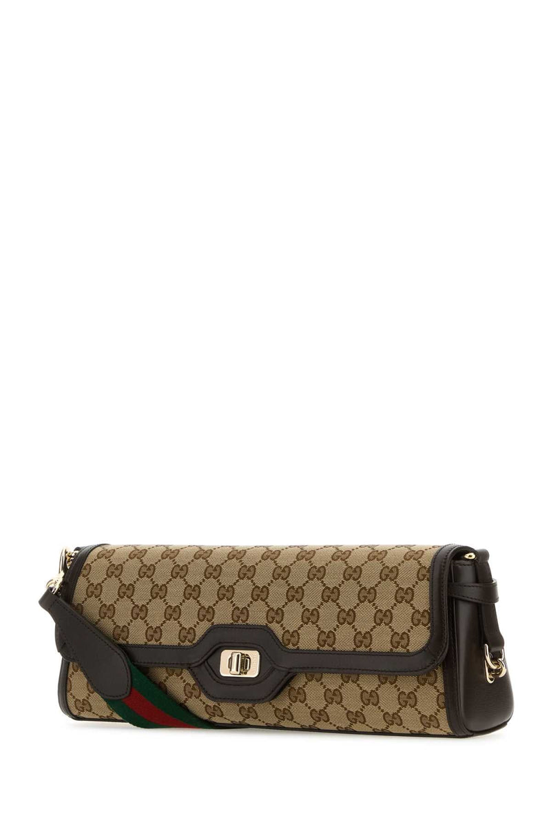 Gucci Luce Shoulder Bag — Beige