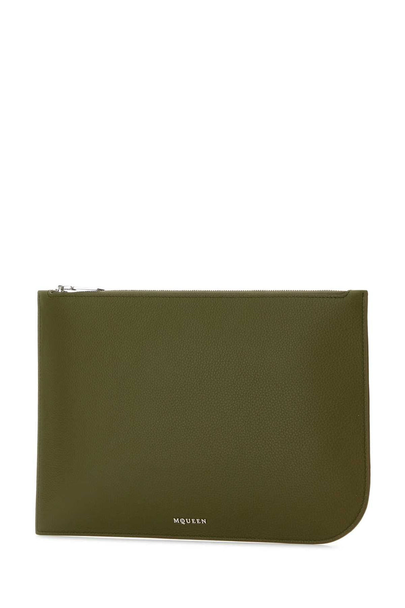Alexander Mcqueen Sling Travel Wallet — Green