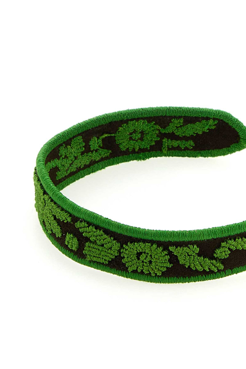 Prada Jewelry Bracelet — Green Vitello Bracelets