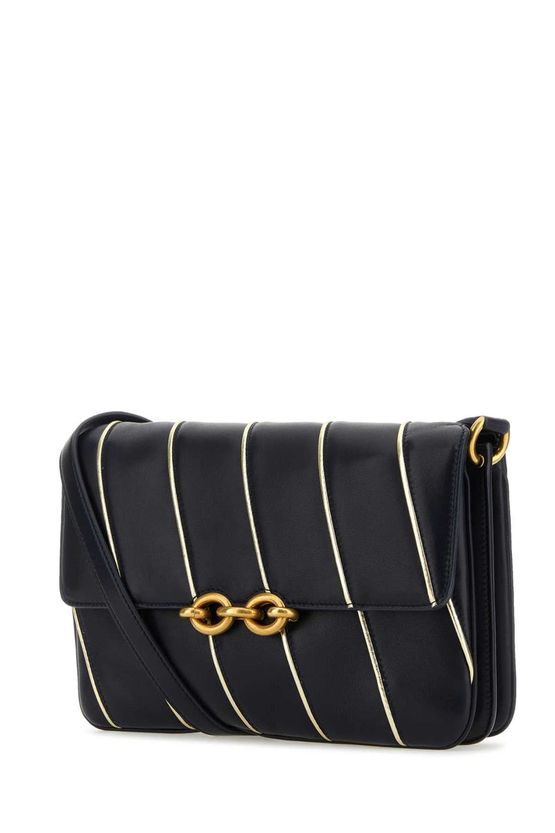 Saint Laurent Le Maillon Shoulder Bag — Black