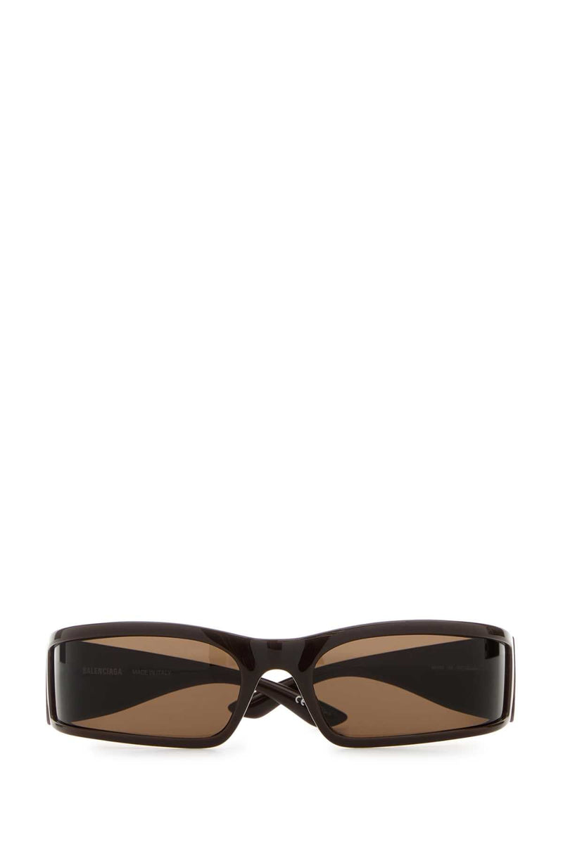 Balenciaga Sunset Acetate Sunglasses — Brown Exterior