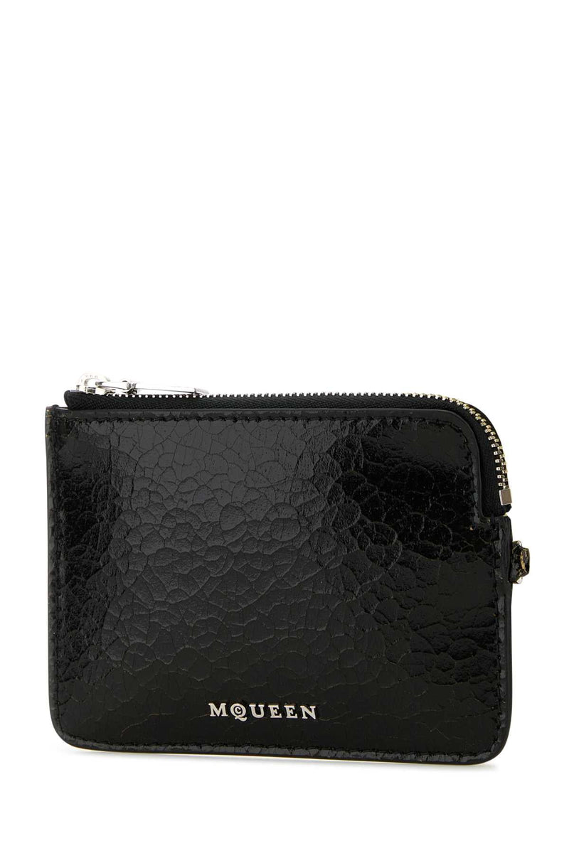 Alexander Mcqueen Coin Card Case — Black Wallet