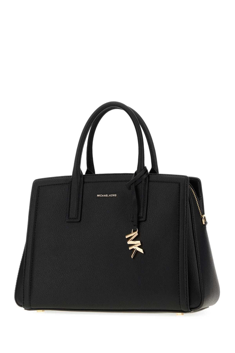 Michael By Kors Laila Top Handle Bag — Black