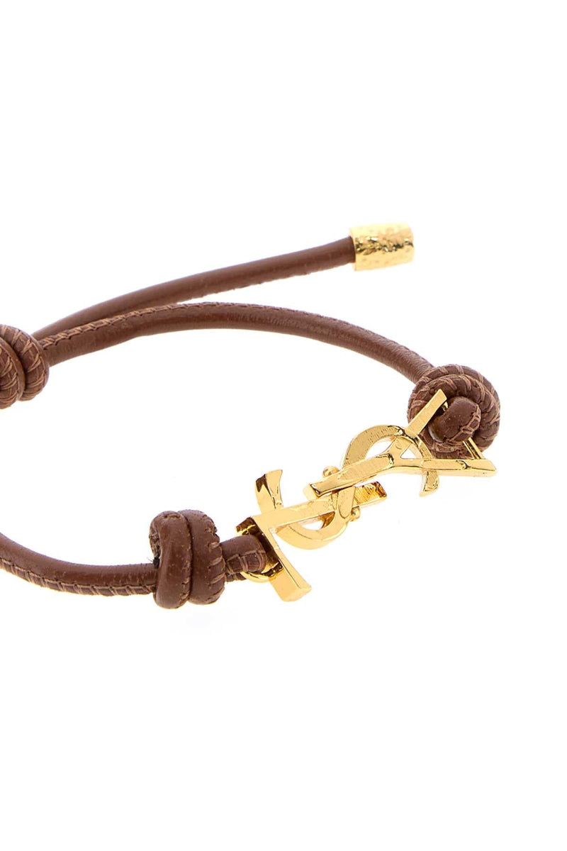 Saint Laurent Cassandre Bracelet — Brown Bracelets