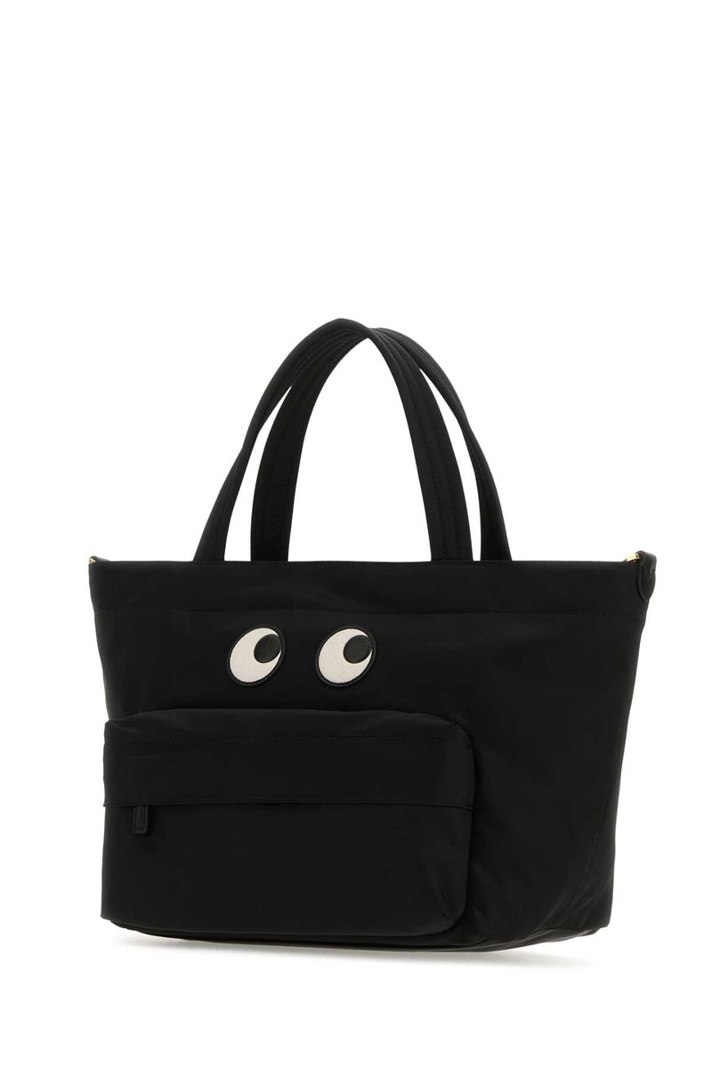 Anya Hindmarch Eyes Top Handle Bag — Black