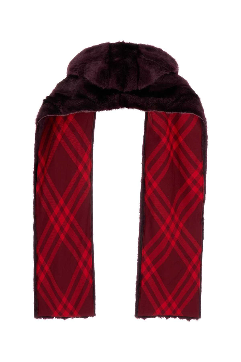Burberry Eco Fur Scarf — Purple Scarfs