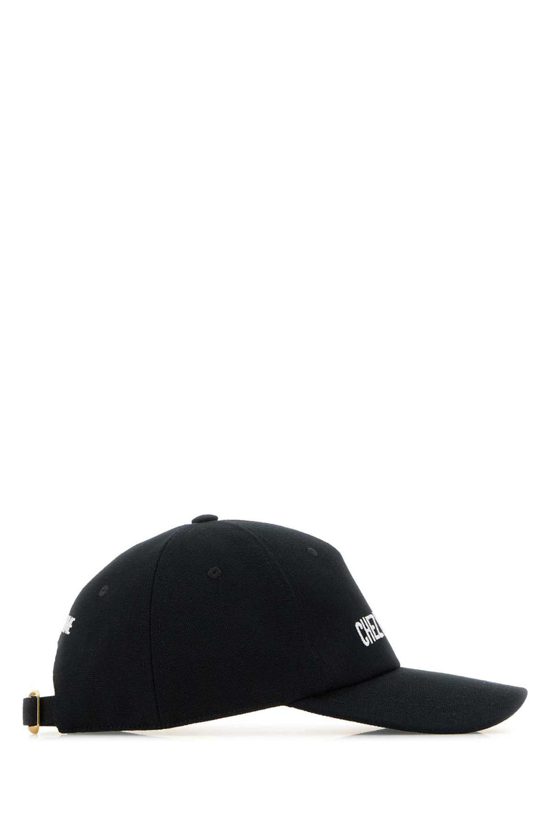 Valentino Garavani Baseball Cap — Black Cotton Caps