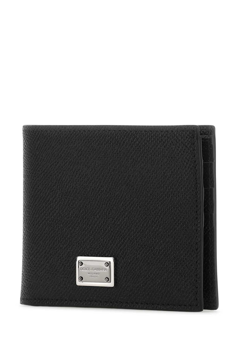 Dolce & Gabbana Vitello Leather Wallet — Black