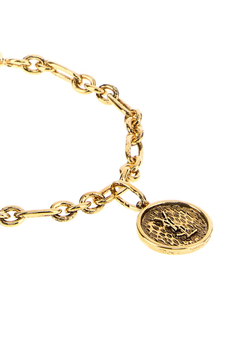 Saint Laurent Medaille Bracelet — Gold Bracelets