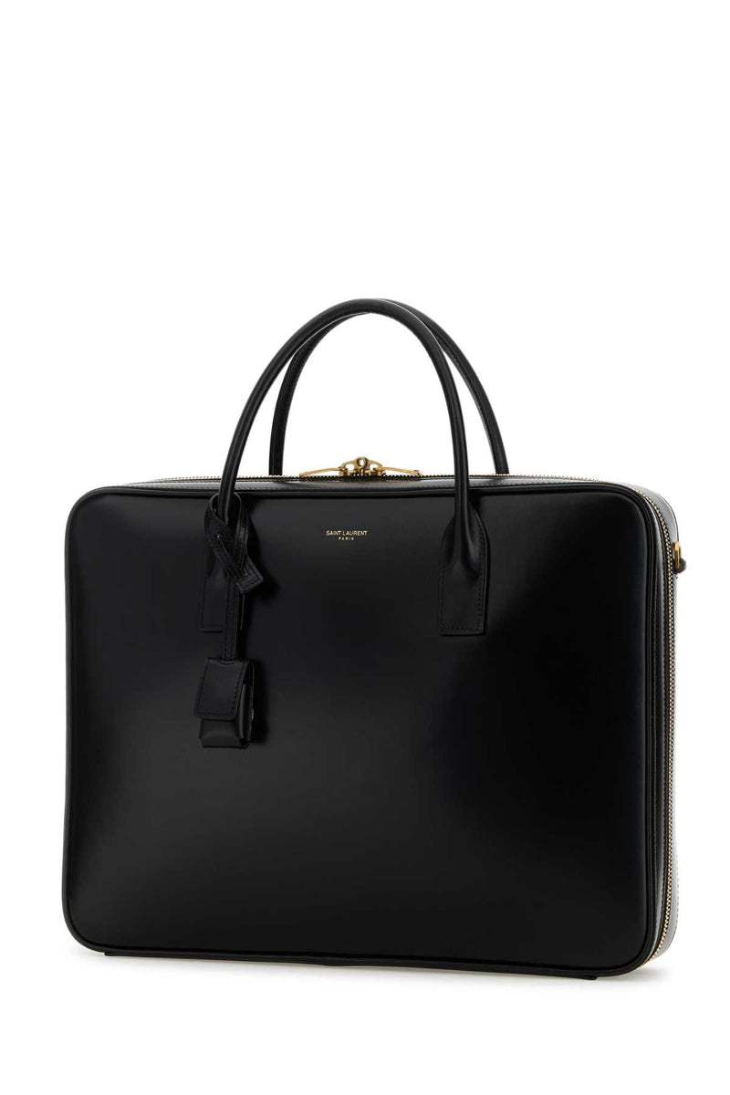 Saint Laurent Sac De Jour Top Handle Bag — Black