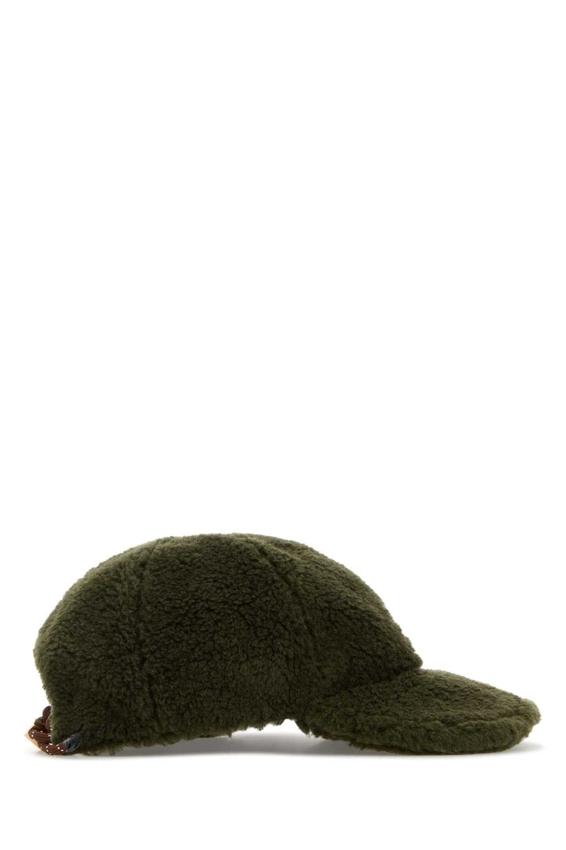 Miu Miu Hat Pile Knit Baseball Cap — Green Pcplwv Caps