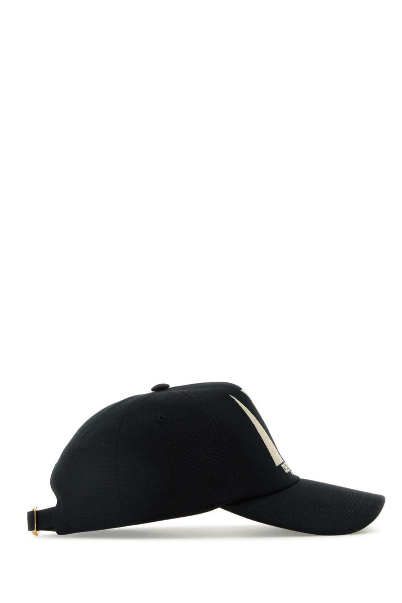 Valentino Garavani Baseball Cap — Black Cotton Caps