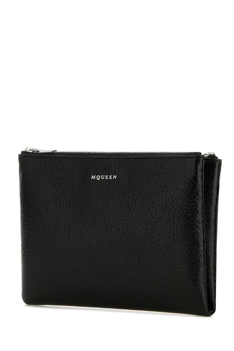 Alexander Mcqueen Pouch Clutch — Black Wallet