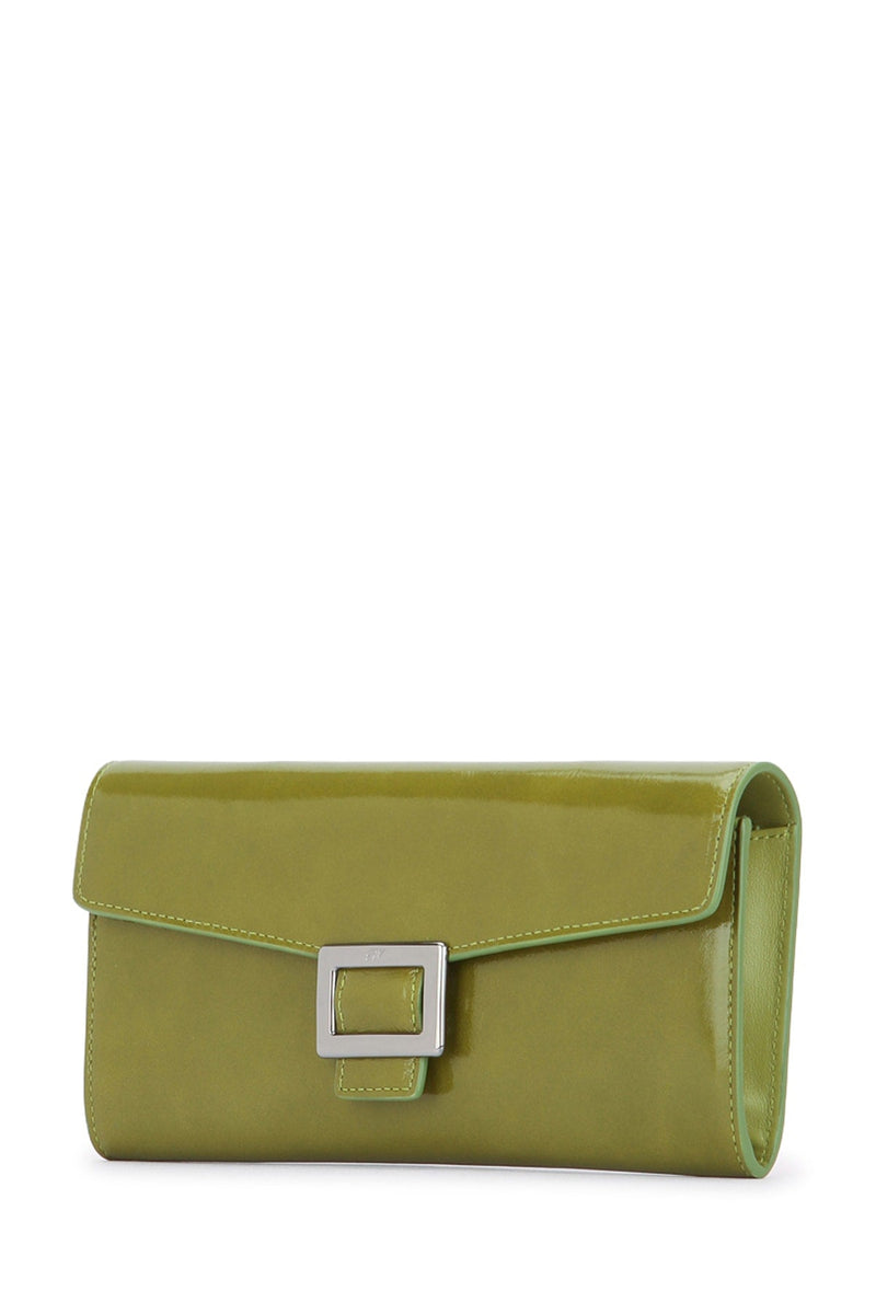 Roger Vivier Wallet — Green Patent Leather