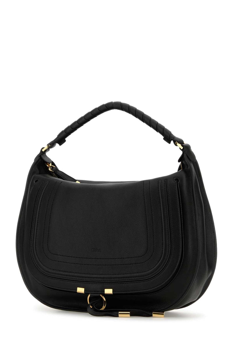 Chloé Marcie Shoulder Bag — Black