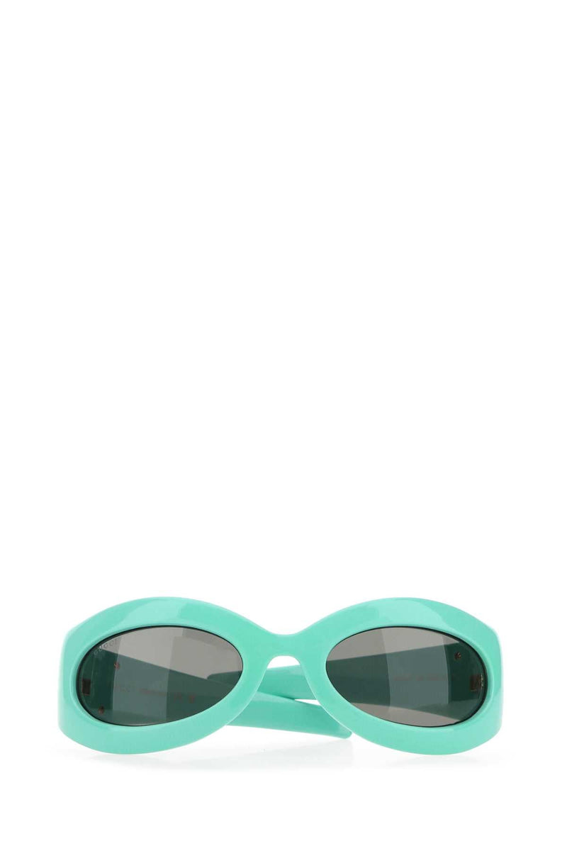 Gucci Acetate Sunglasses — Turquoise Exterior