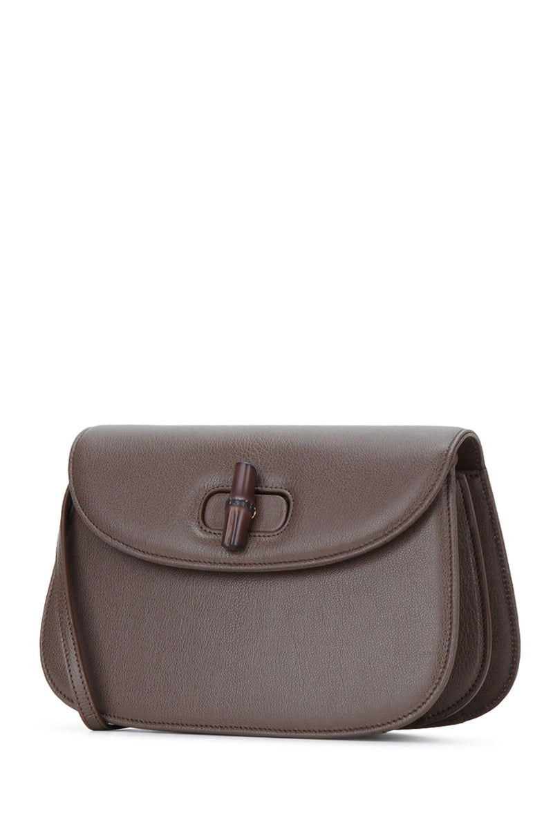 Gucci Bamboo Shoulder Bag — Brown Leather