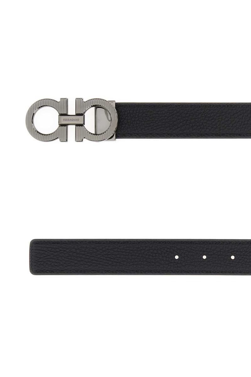 Ferragamo Double Adjus Belt — Black