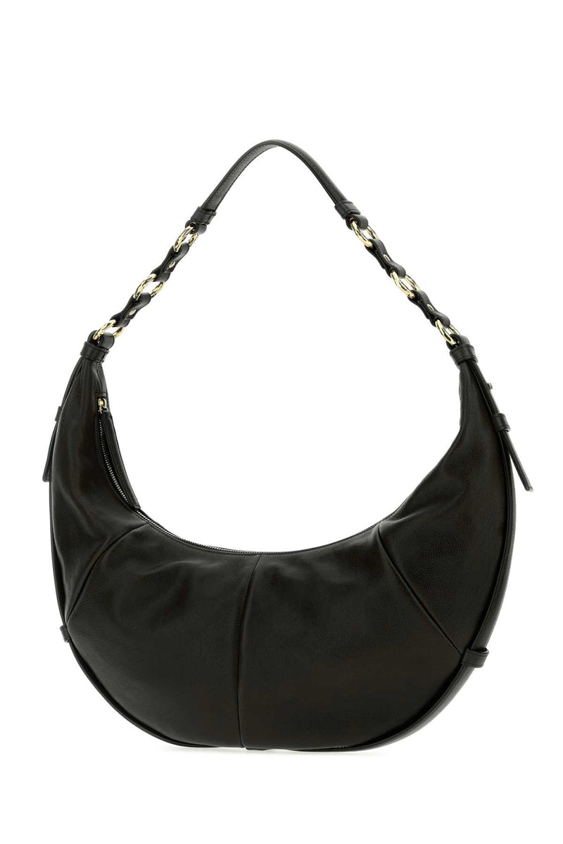 Saint Laurent Saharienne Shoulder Bag — Black