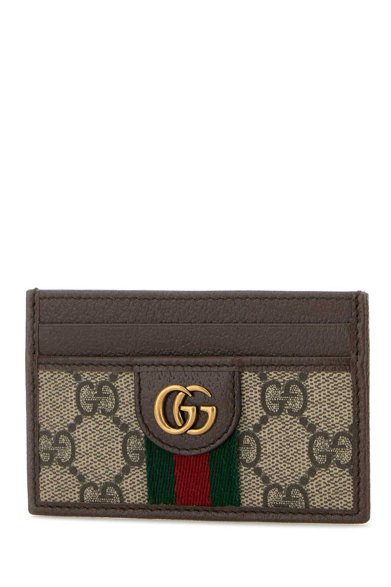 Gucci Case Card — Brown T Polyurethane Polyamide Wallet