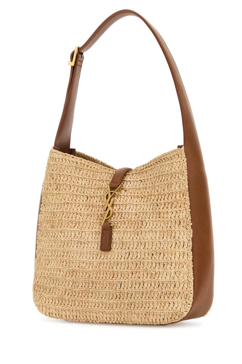 Saint Laurent Le 5 À 7 Shoulder Bag — Beige