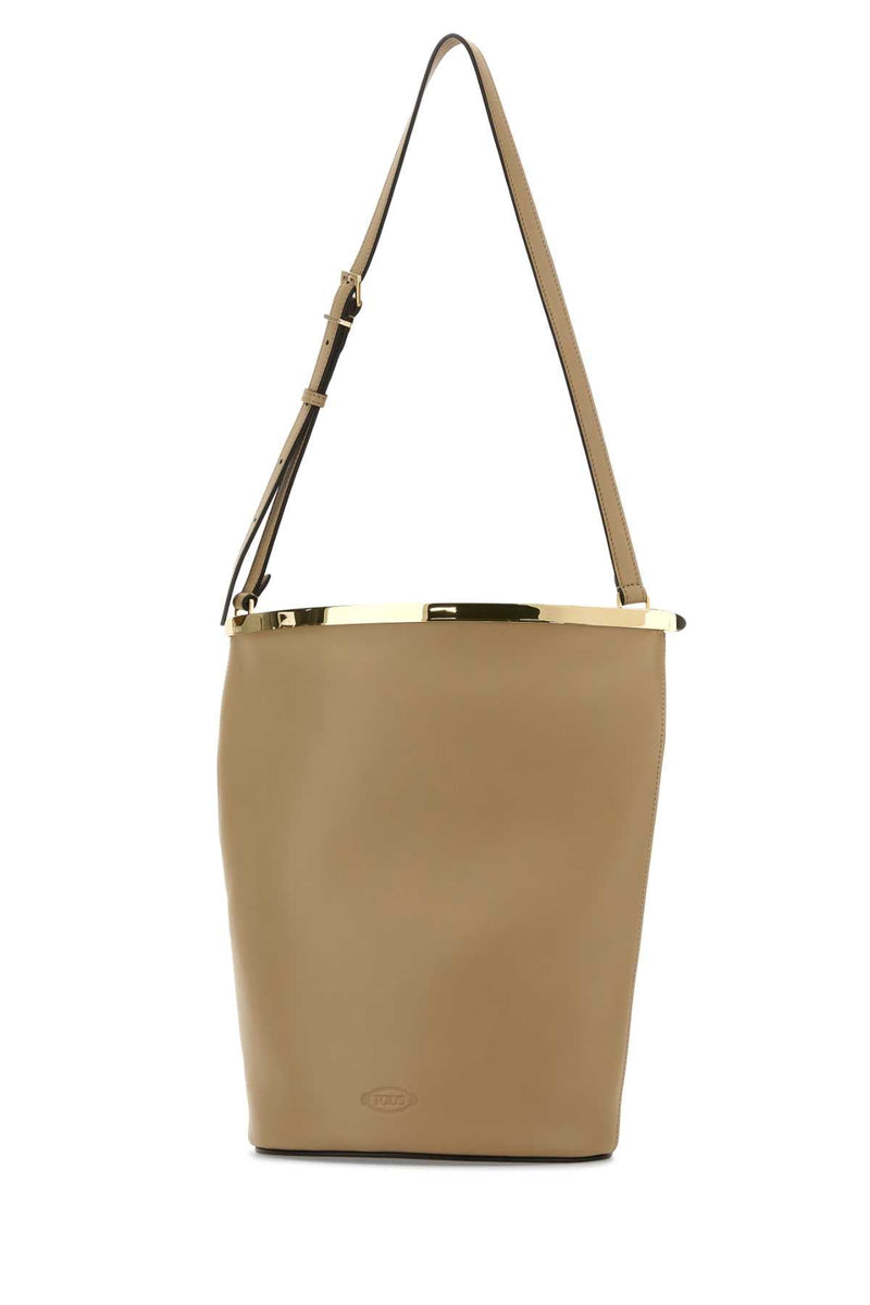 Tods Secchiello Bucket Bag — Beige