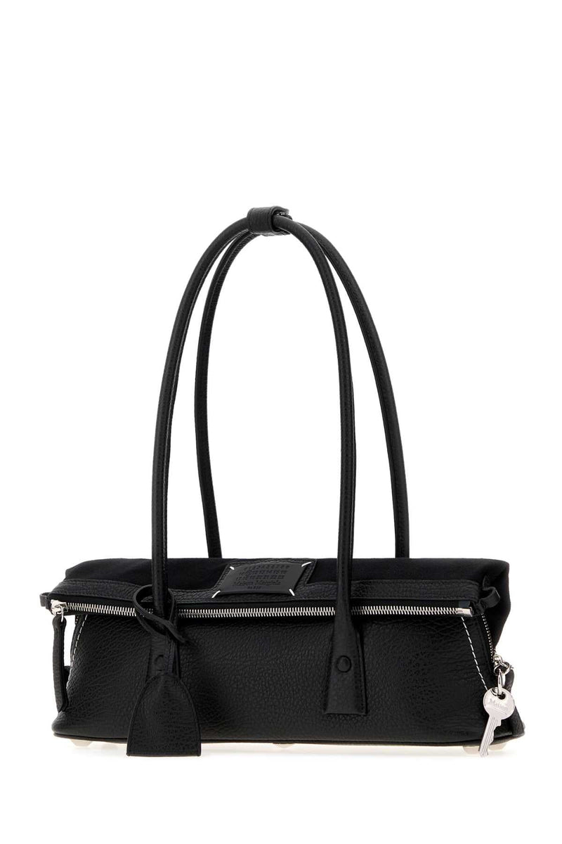 Maison Margiela Leather Shoulder Bag — Black