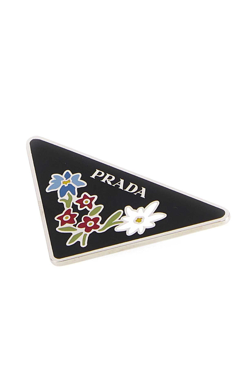 Prada Jewelry Lapel Pin — Black Exterior: Metal Accessory