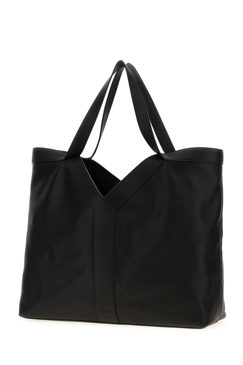 Saint Laurent Bv Tote Bag — Black Exterior: Calf Lining: Suede