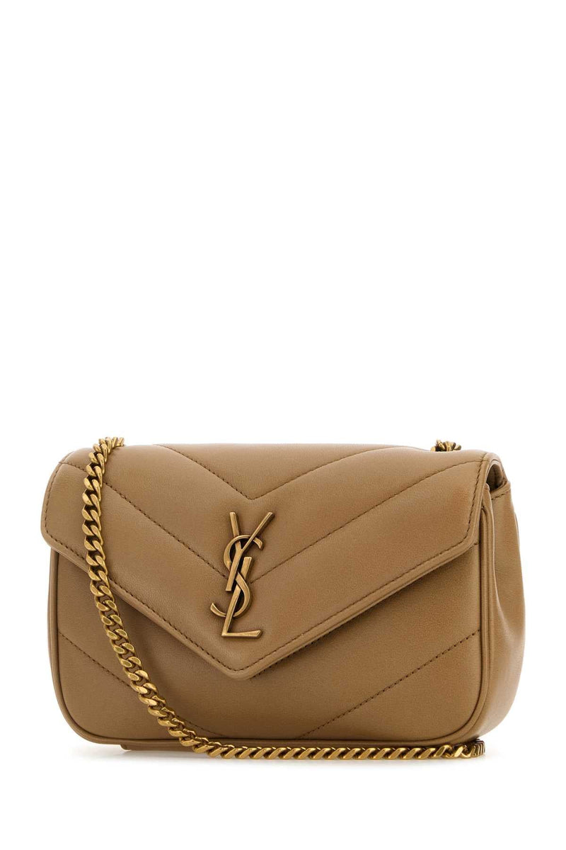 Saint Laurent Crossbody Bag — Beige