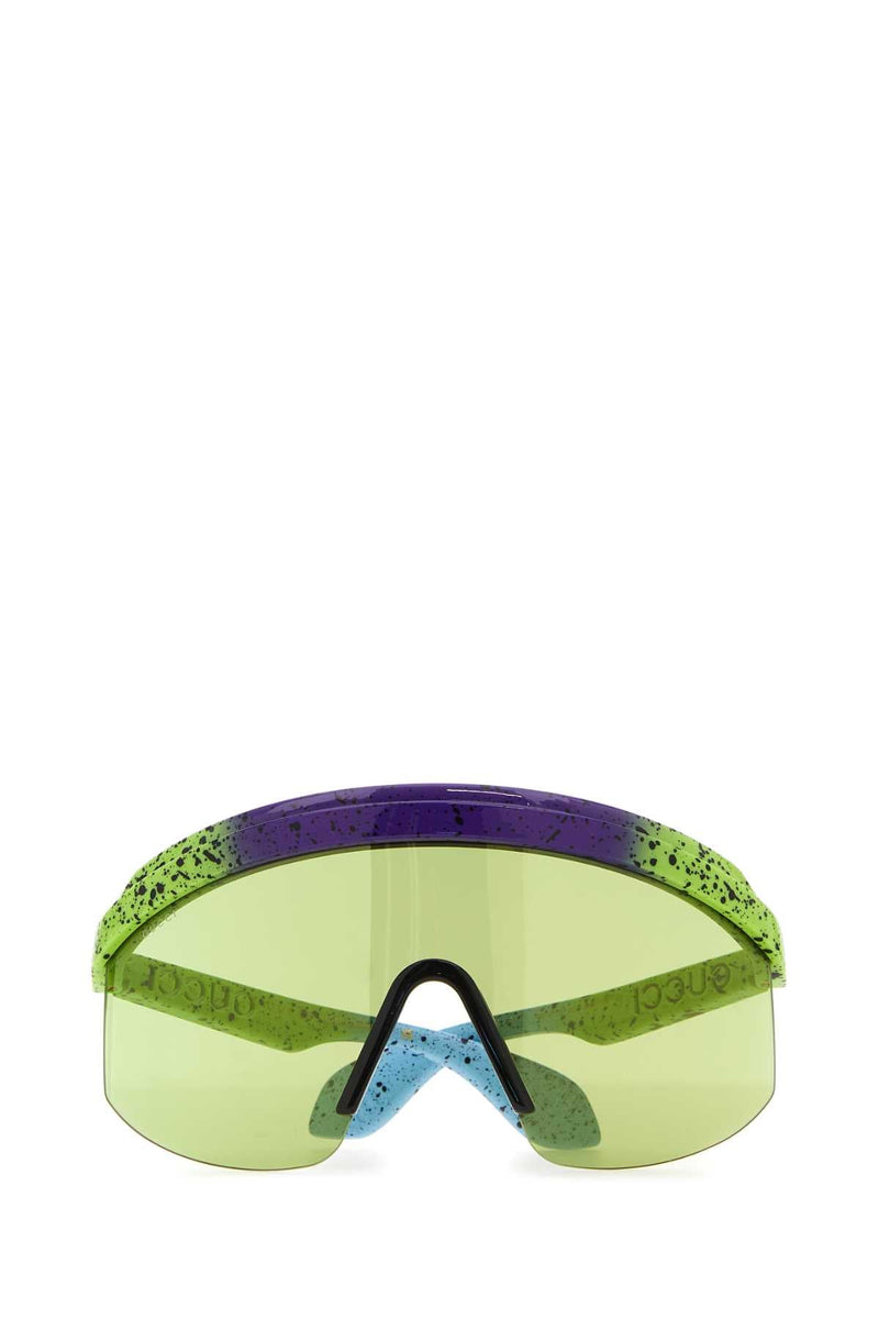 Gucci Gradient Acetate Sunglasses — Green Exterior
