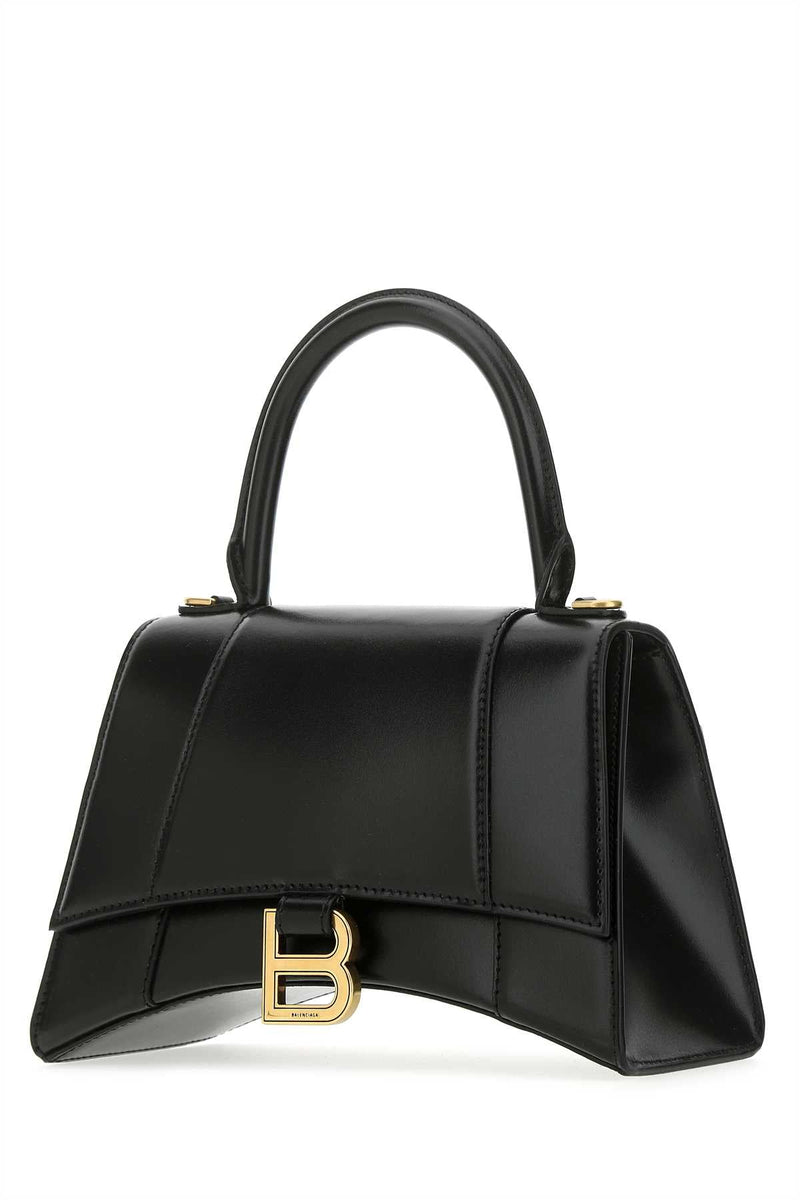 Balenciaga Hourglass Top Handle Bag — Black T Domesticated Calf Le