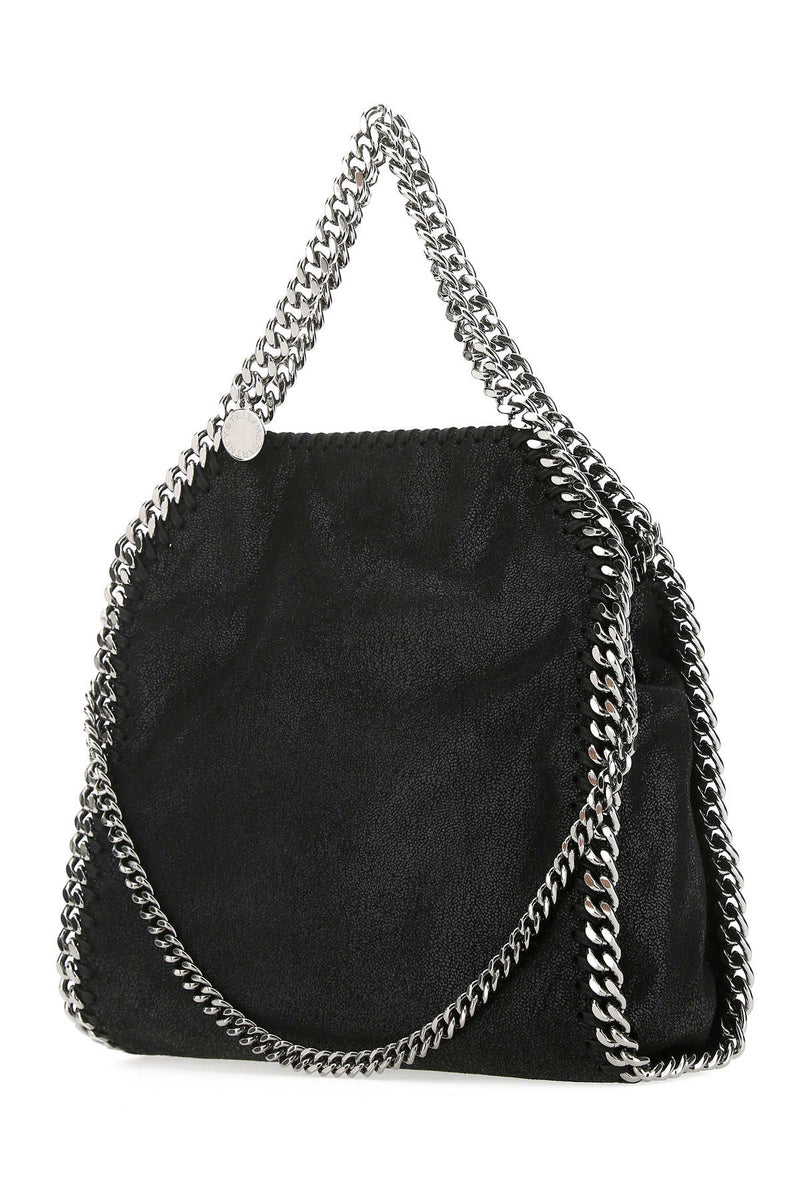 Stella Mccartney Falabella Top Handle Bag — Black Polyester
