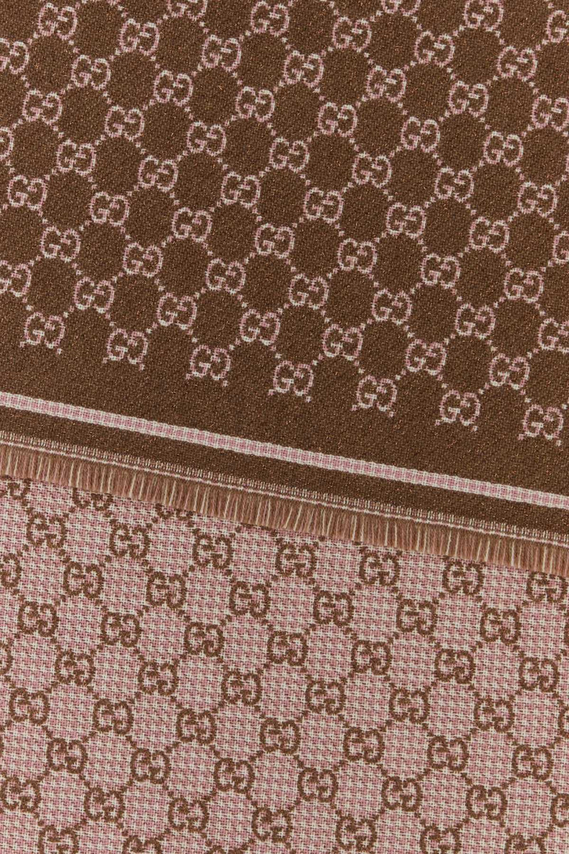 Gucci Stenmix Scarf — Brown Wo Vi Mz Pa Scarfs