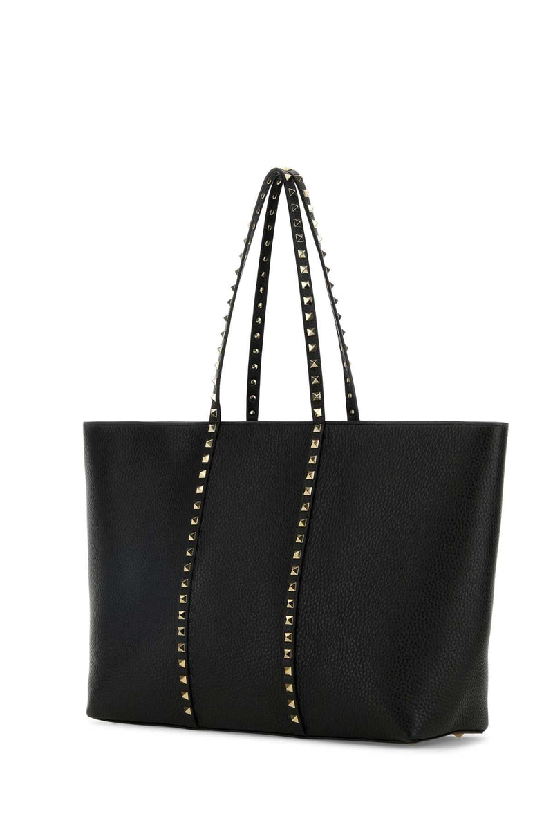 Valentino Garavani Pyramid Stud Tote Bag — Black