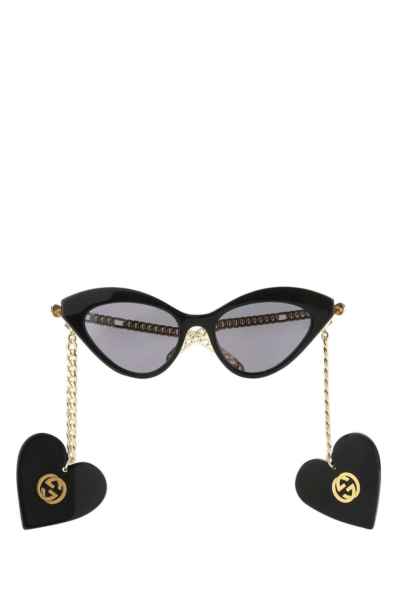 Gucci Sunglasses — Black Exterior: Acetate Metal