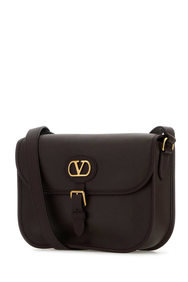 Valentino Garavani Antibes Crossbody Bag — Brown Calf Leather - Bos Taurus