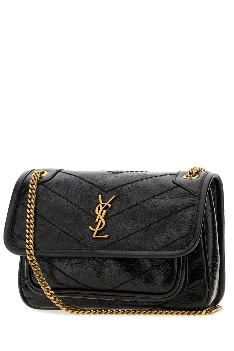 Saint Laurent Niki Mini Shoulder Bag — Black