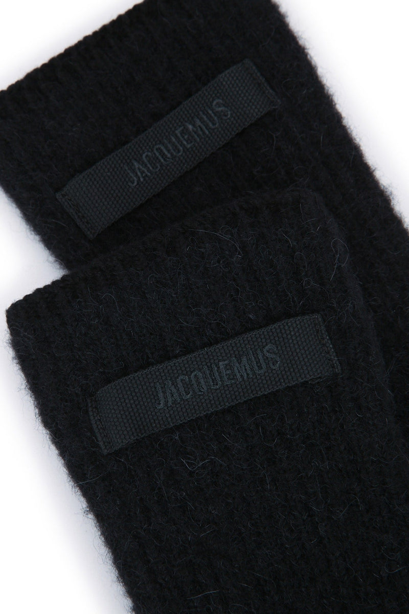 Jacquemus Gants Gloves — Black Wool