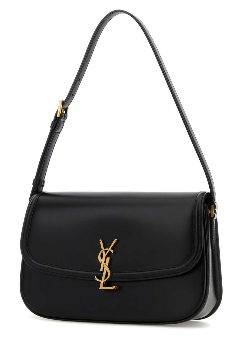 Saint Laurent Solf Shoulder Bag — Black