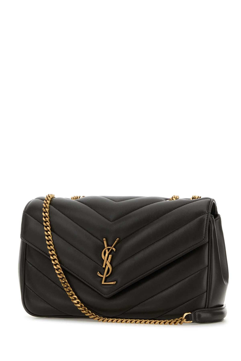 Saint Laurent Loulou Shoulder Bag — Black