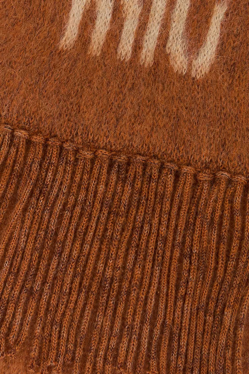 Miu Miu Mohair Blend Scarf — Orange Exterior: Nylon Wool Scarfs