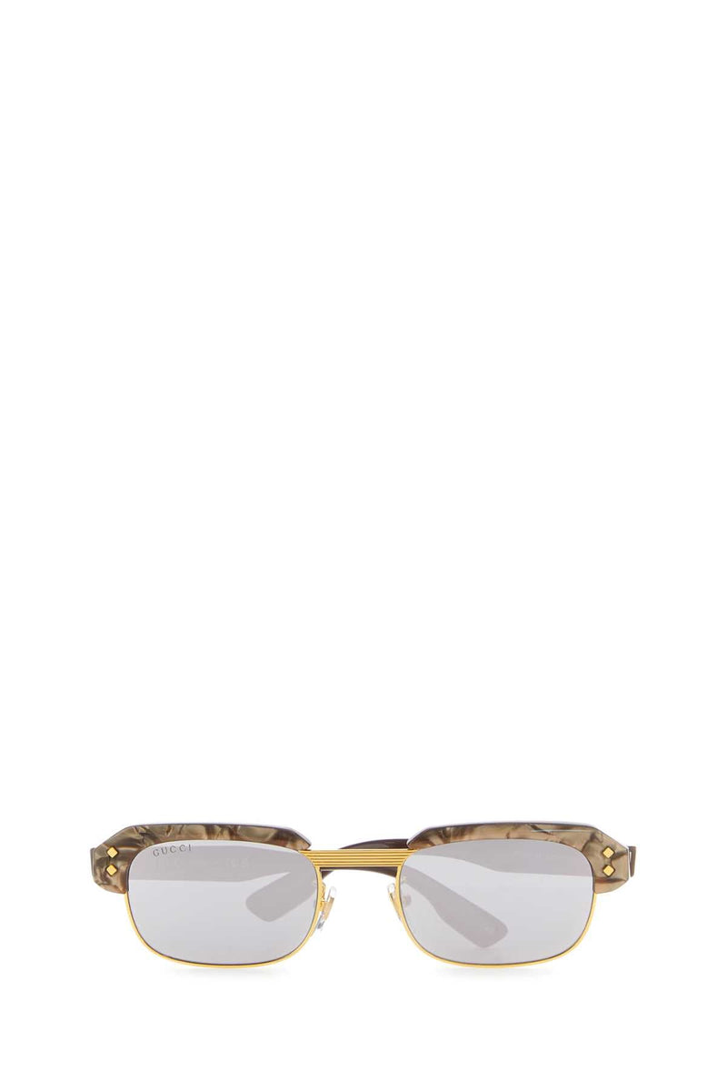 Gucci Printed Acetate And Metal Sunglasses — Brown Exterior