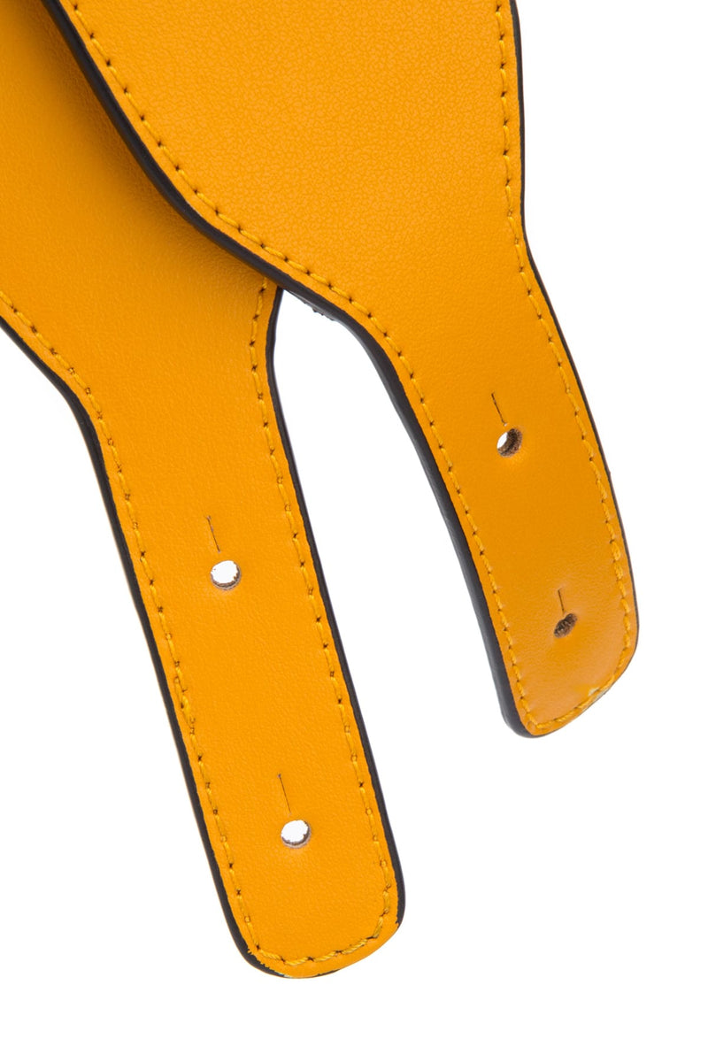 Visone Shoulder Bag — Yellow Leather