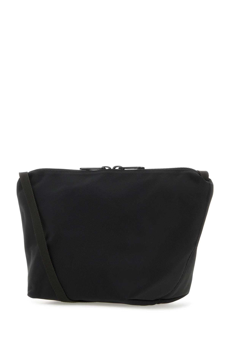 Herve Chapelier Square Crossbody Bag — Black Pvc Polyamide